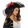 Dreamgirl Ladies Pirate Hat W/ Lace Trim 1 Dreamgirl Ladies Pirate Hat W/ Lace Trim -Smiffys Shop 10799 ladies pirate hat
