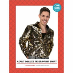 Tiger Print Disco Shirt