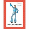 Adult Blue Disco Man Jumpsuit -Smiffys Shop 12898 adult blue disco man jumpsuit