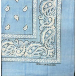 Blue Paisley Cowboy Bandana