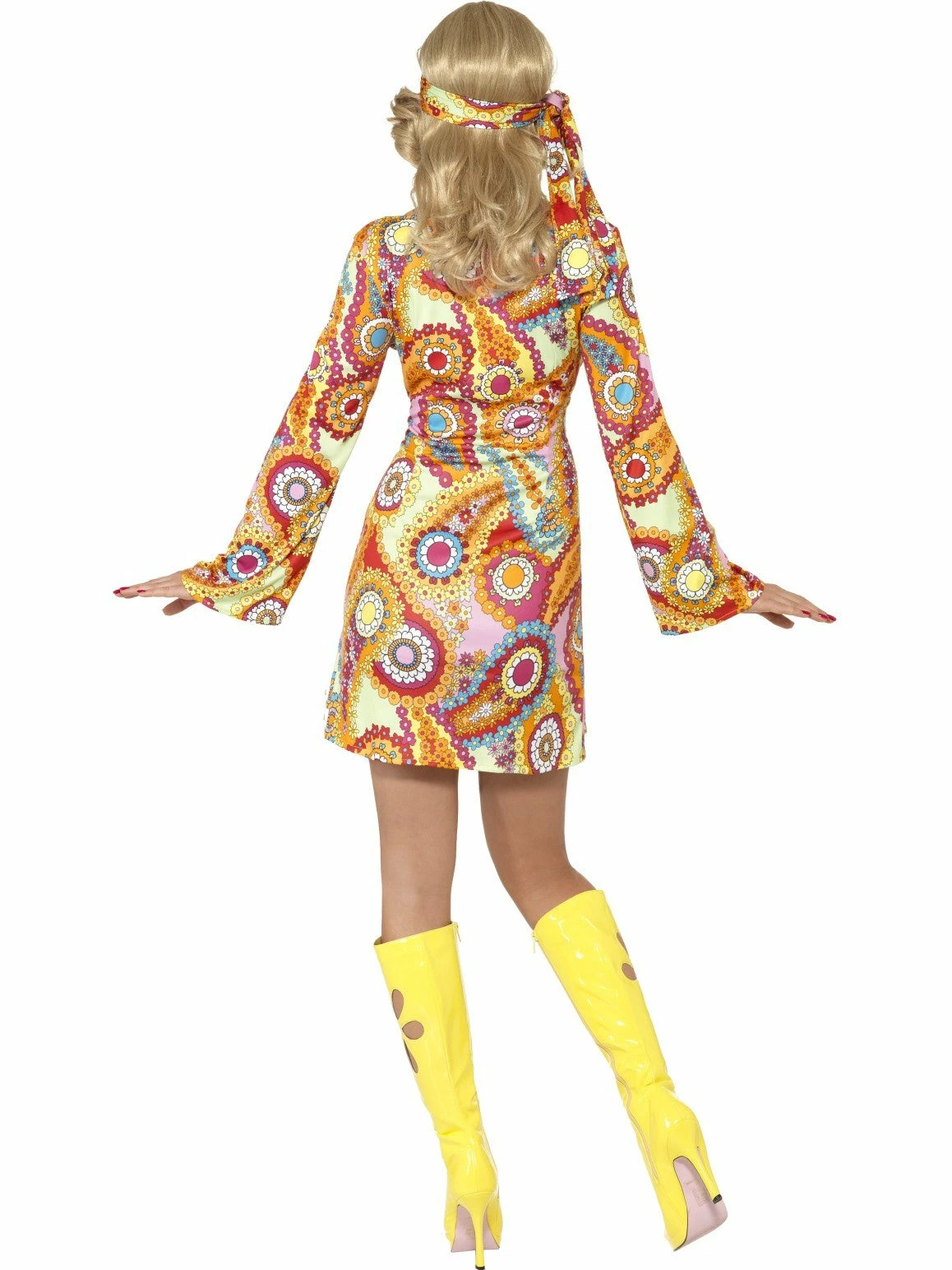 Smiffys 1960's Hippy Chick Costume 5 Smiffys 1960's Hippy Chick Costume - Image 3