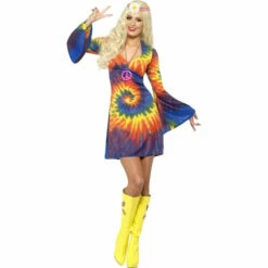 Smiffys 1960's Tie Dye Dress