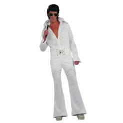 1970s Vegas Superstar White Jumpsuit