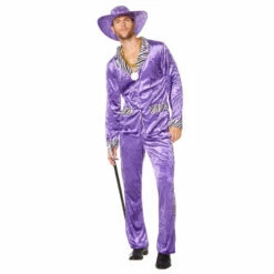 1980s Pimp Suit In Purple