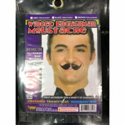 Englishman Winged Black Moustache
