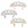 Crystal Rhinestone Tiara - 3 Asst Colours