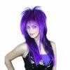 Spiky Vamp Wig - Purple -Smiffys Shop 3397P purple spiky vamp wig mullet rocker cr