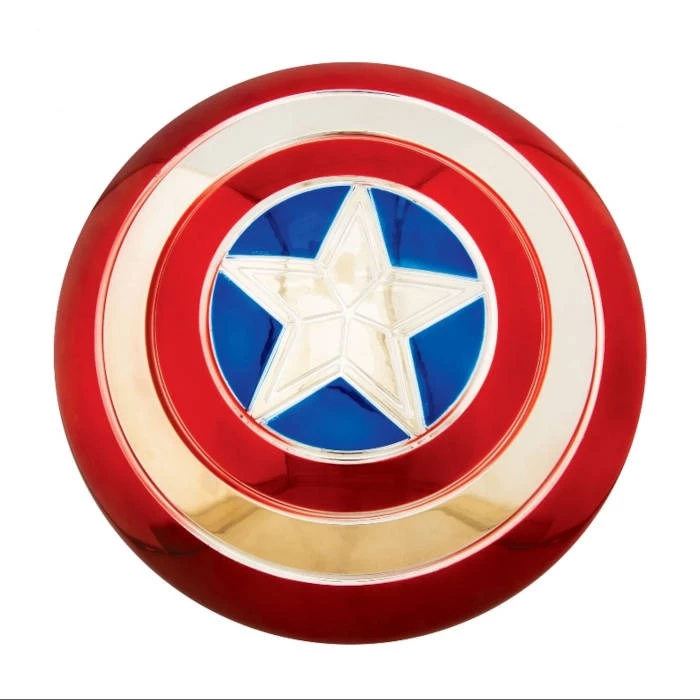 Captain America Electroplated Metallic 12" Shield 3 Captain America Electroplated Metallic 12" Shield