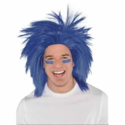AMSCAN Crazy Blue Wig - Adult & Child