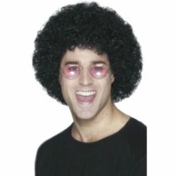 Smiffys Black Economy Afro Wig
