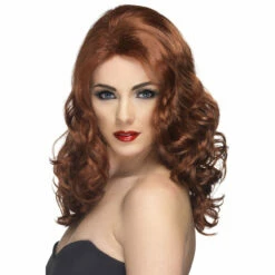 Smiffys Glamorous Auburn Wig