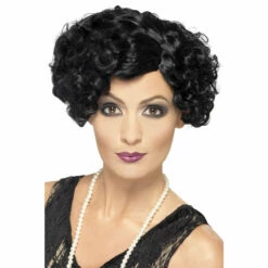 Smiffys 1920s Black Flirty Flapper Wig