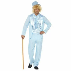 Smiffys 90s Stupid Tuxedo Costume - Blue