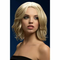 Smiffys Blonde Short Wavy Bob Fever Wig - Olivia