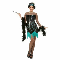 Smiffys 1920s Peacock Sequin Design Flapper Costume