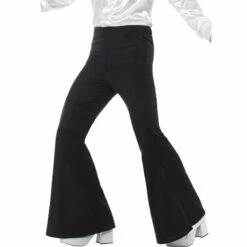 Smiffys Black Flared Trousers - Mens