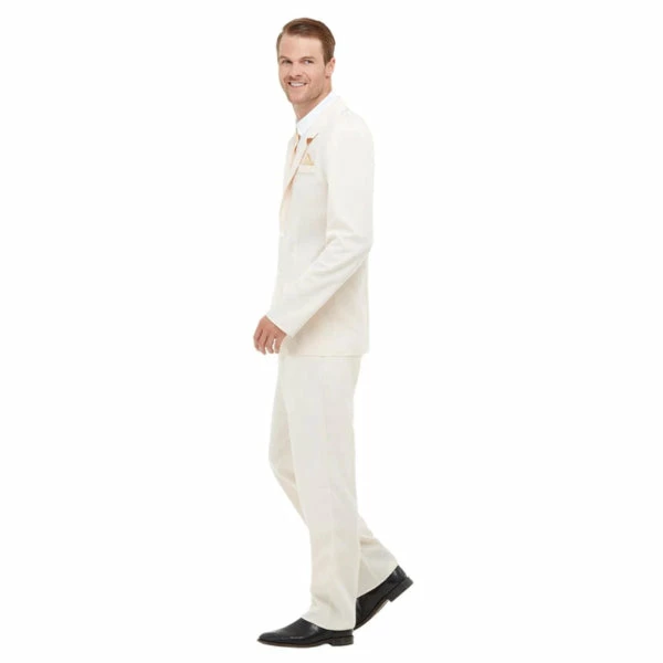 Smiffys Roaring 20's White Gent Costume 4 Smiffys Roaring 20's White Gent Costume - Image 2