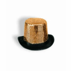 Gold Sequin Top Hat