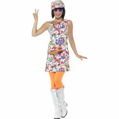 Smiffys 60s Groovy Chick Costume