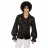 Smiffys 60s Ruffled Shirt - Black -Smiffys Shop 62010 60s ruffled shirt black