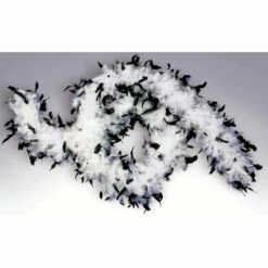 Black And White Feather Boa