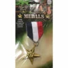 Military Medal -Smiffys Shop 66225 military hero combat war medal cr