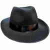 Gangster Hat - Black Feltex -Smiffys Shop 66f2bf51627d4170ff5b714acdb7e3b7fa3f9281