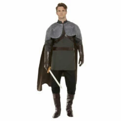 Smiffys Deluxe Medieval Lord Costume-Grey
