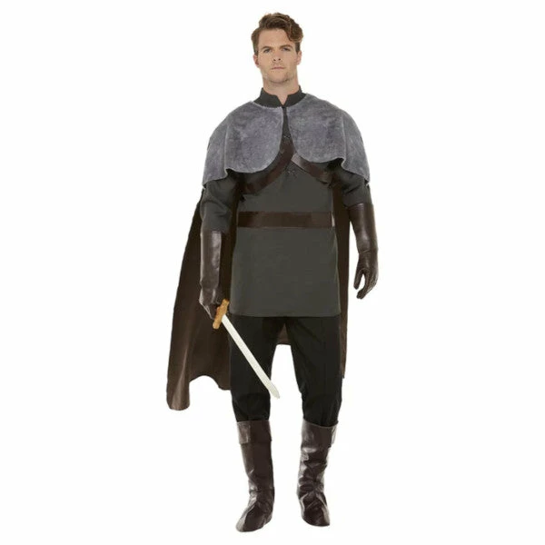 Smiffys Deluxe Medieval Lord Costume-Grey 3 Smiffys Deluxe Medieval Lord Costume-Grey