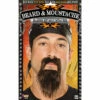 Biker Black Beard & Moustache -Smiffys Shop 70582 biker stash and beard cr