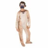 Childs Pug Dog Costume -Smiffys Shop 7524 child dog pug costume animal onesie close up cr