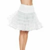 Mid-Length White Petticoat - Leg Avenue 2 Mid-Length White Petticoat - Leg Avenue -Smiffys Shop 83043 knee length white petticoat leg avenue cr