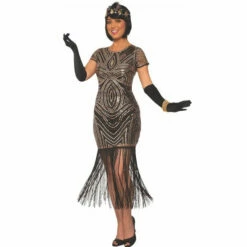 Art Deco Sequin Flapper Dress