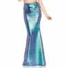 Iridescent Scale Mermaid Skirt - Leg Avenue -Smiffys Shop 86710 mermaid tail iridescent scale ladies leg avenue front cr