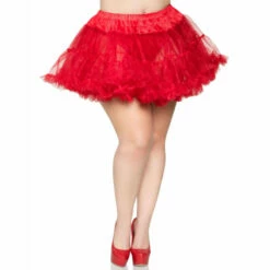 Plus Sized Petticoat Leg Avenue - Asst Colours -Smiffys Shop 8990xred petticoat red leg avenue plus