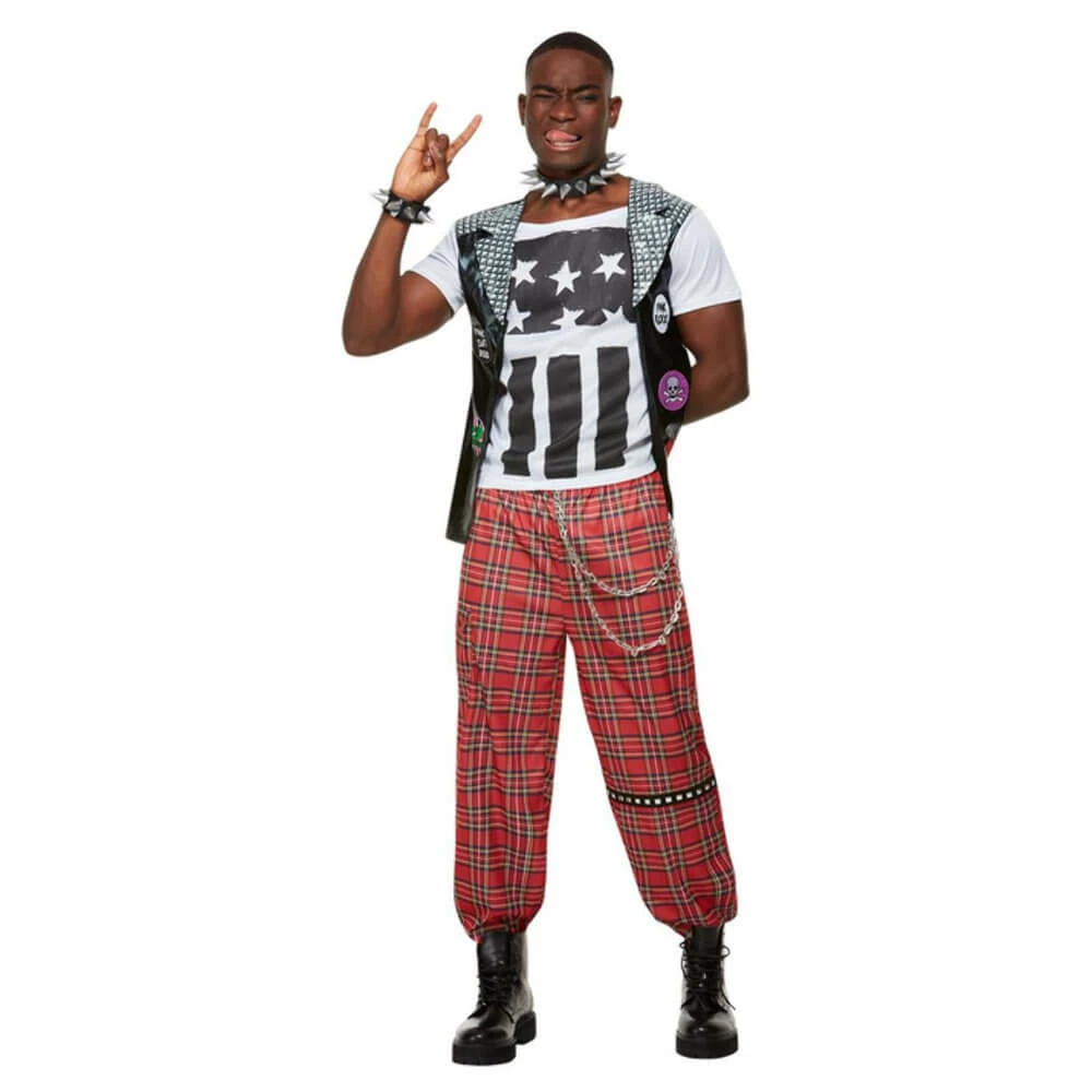 Smiffys 90's Punk Rocker Costume 4 Smiffys 90's Punk Rocker Costume - Image 2