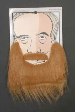 Beard And Moustache - Asst Colours -Smiffys Shop Beard and Moustache Light Brown B0025