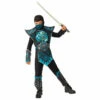 Blue Dragon Ninja Costume - Child 2 Blue Dragon Ninja Costume - Child -Smiffys Shop BlueDragonNinjaCostumeChild.cr