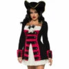 Charming Pirate Captain Ladies Costume - Leg Avenue -Smiffys Shop Charming Pirate Captain Ladies Costume Leg Avenue cr