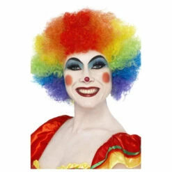 Smiffys Rainbow Crazy Clown Wig