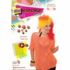 80s Mesh Top In Neon Orange - Dr Toms -Smiffys Shop D21038 Mesh Top Neon Orange cr