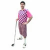 Golf Pro Adult Costume - Pink -Smiffys Shop D21223 golf pro costume pink