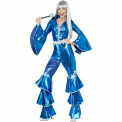 Smiffys 70s Dancing Dream Costume - Blue