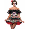 Day Of The Dead Dress - Hire -Smiffys Shop Day of the Dead Fancy Dress Costume Hire cropped