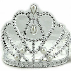Diamond And Pearl Tiara - Plastic
