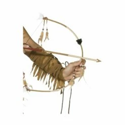 Smiffys Feathered Indian Bow And Arrow Set
