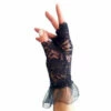 Gloves-Short Lace Fingerless Black -Smiffys Shop Fingerless Black Gloves Madonna 1980s cropped cropped