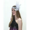 Flapper Headband - Silver And White -Smiffys Shop Flapper Headband Silver and White cropped
