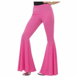 Smiffys Flared Trousers Pink - Ladies