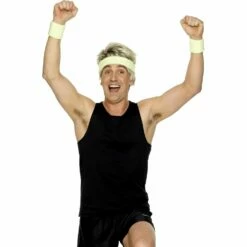 Smiffys Fluro Green Sweatbands